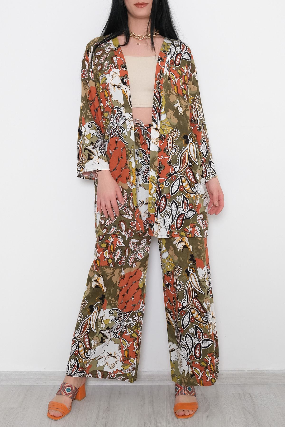 Kimono Takım Yeşilkiremit - 10553.1095.
