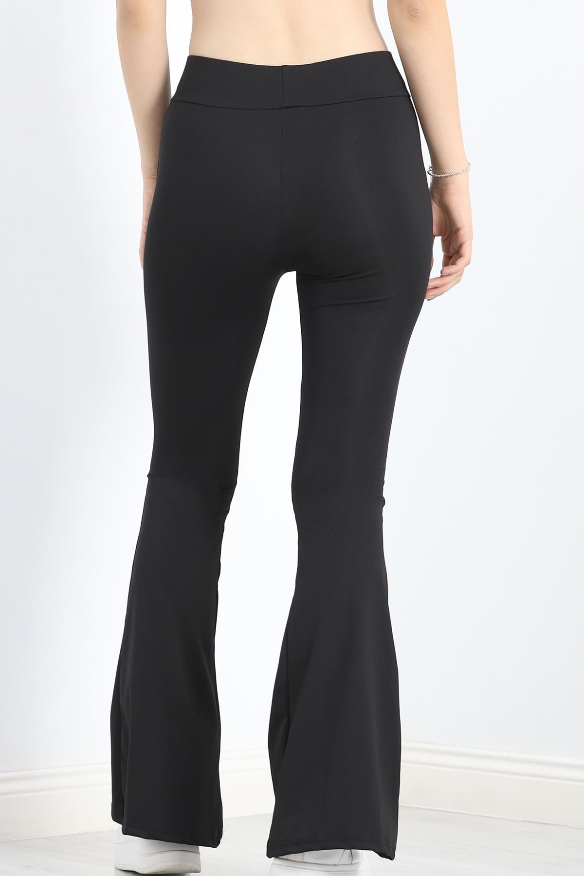 İspanyol Paça Dalgıç Tayt Siyah - 9279.1098.