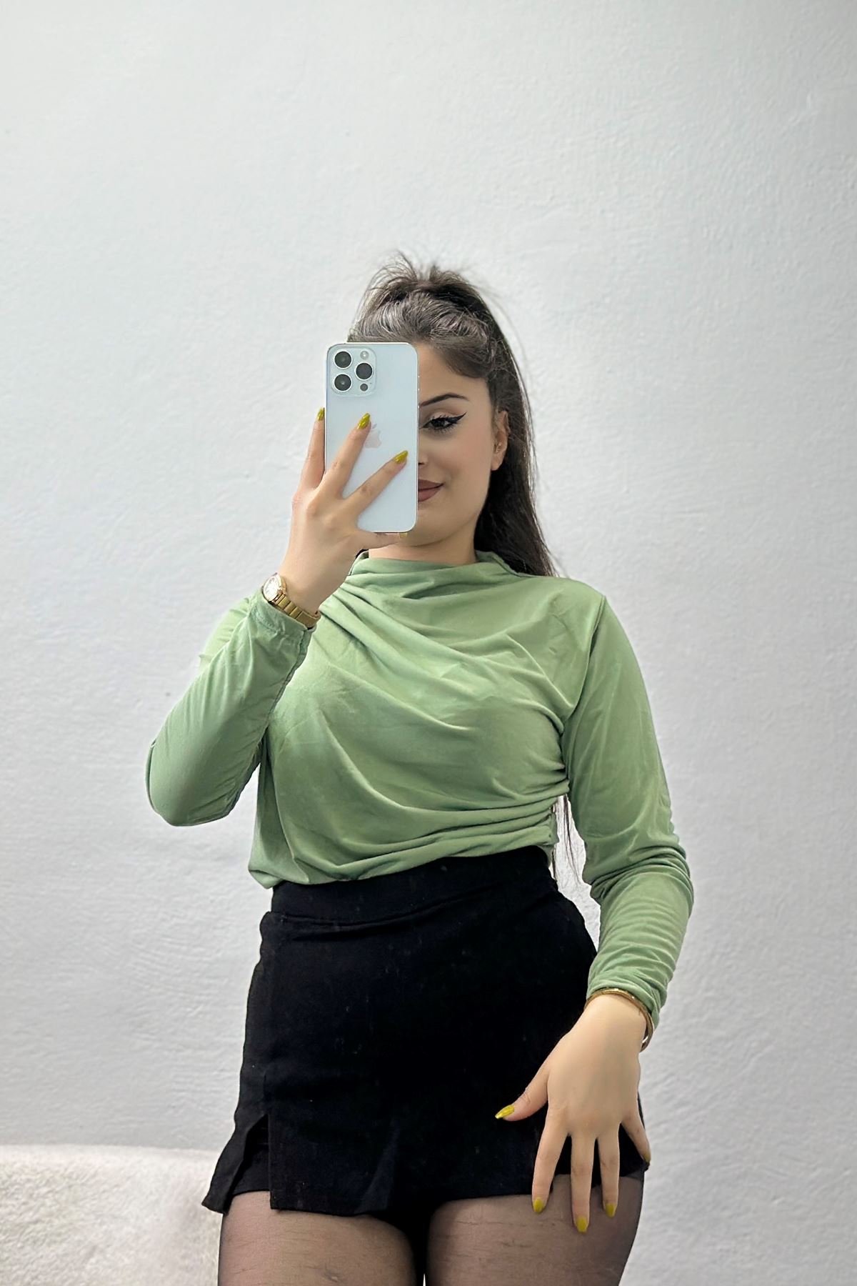 Drape Detay Sandy Bluz Çağla - 70698.1949.