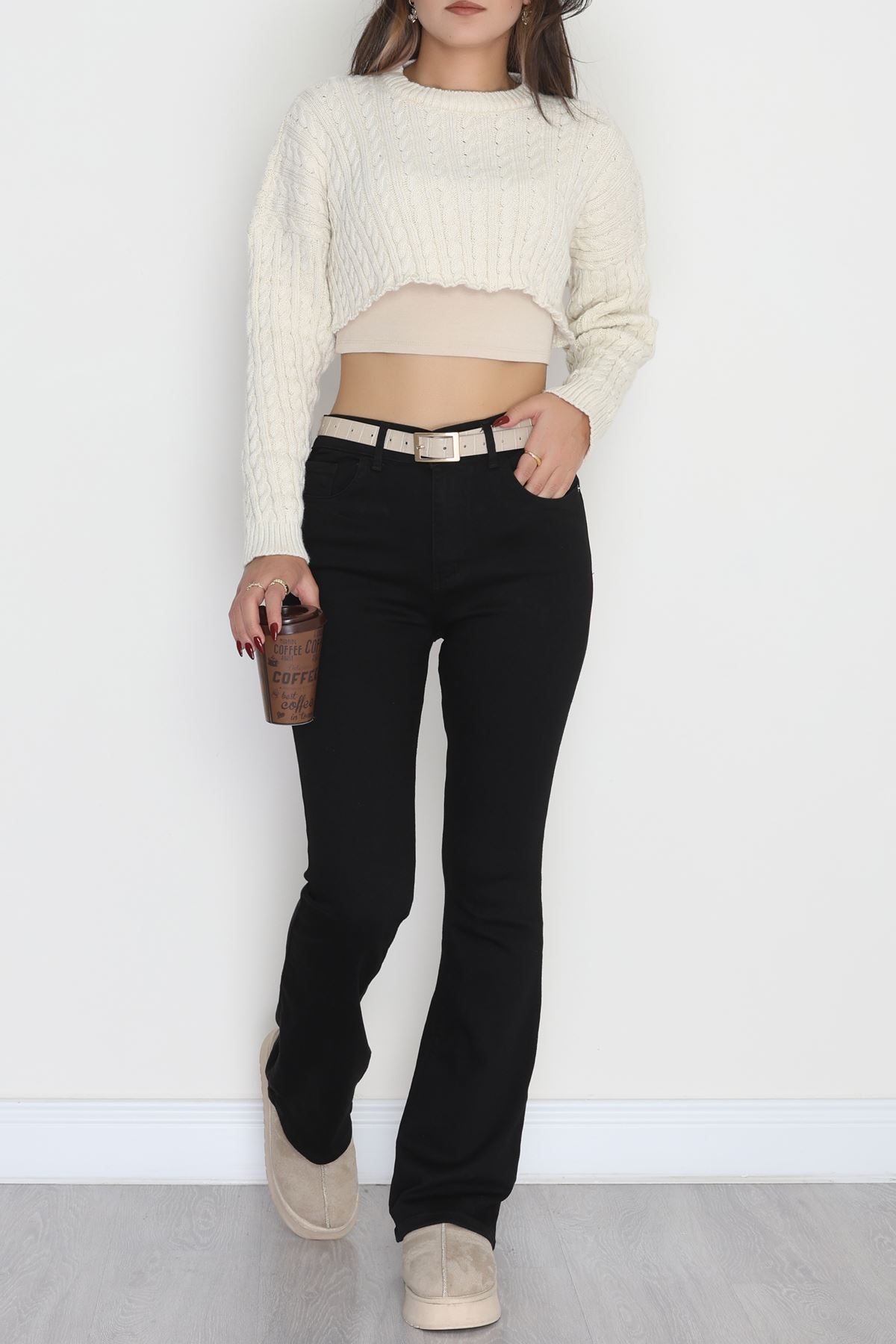 İspanyol Kot Pantolon Siyah - 31397.2088.