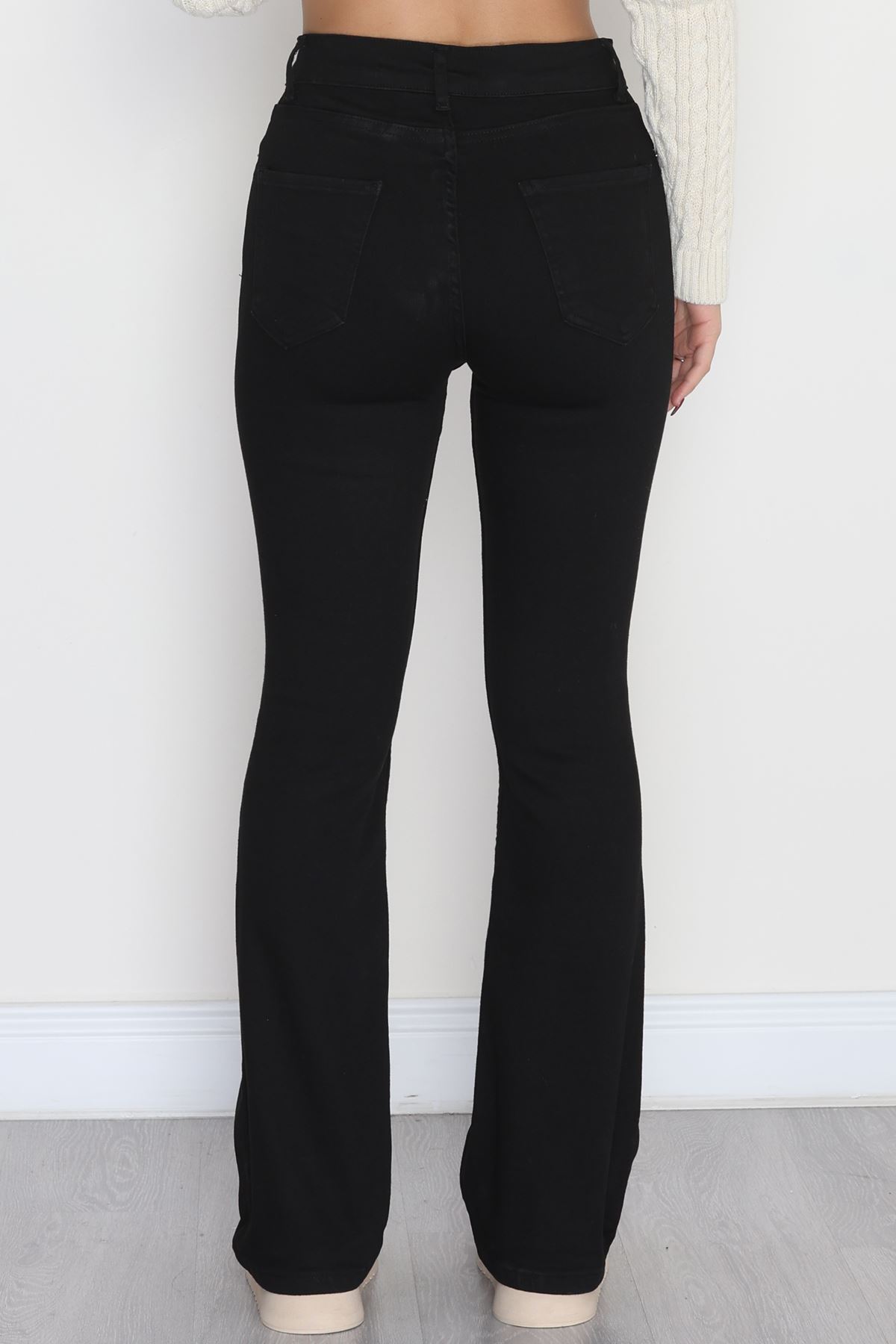 İspanyol Kot Pantolon Siyah - 31397.2088.