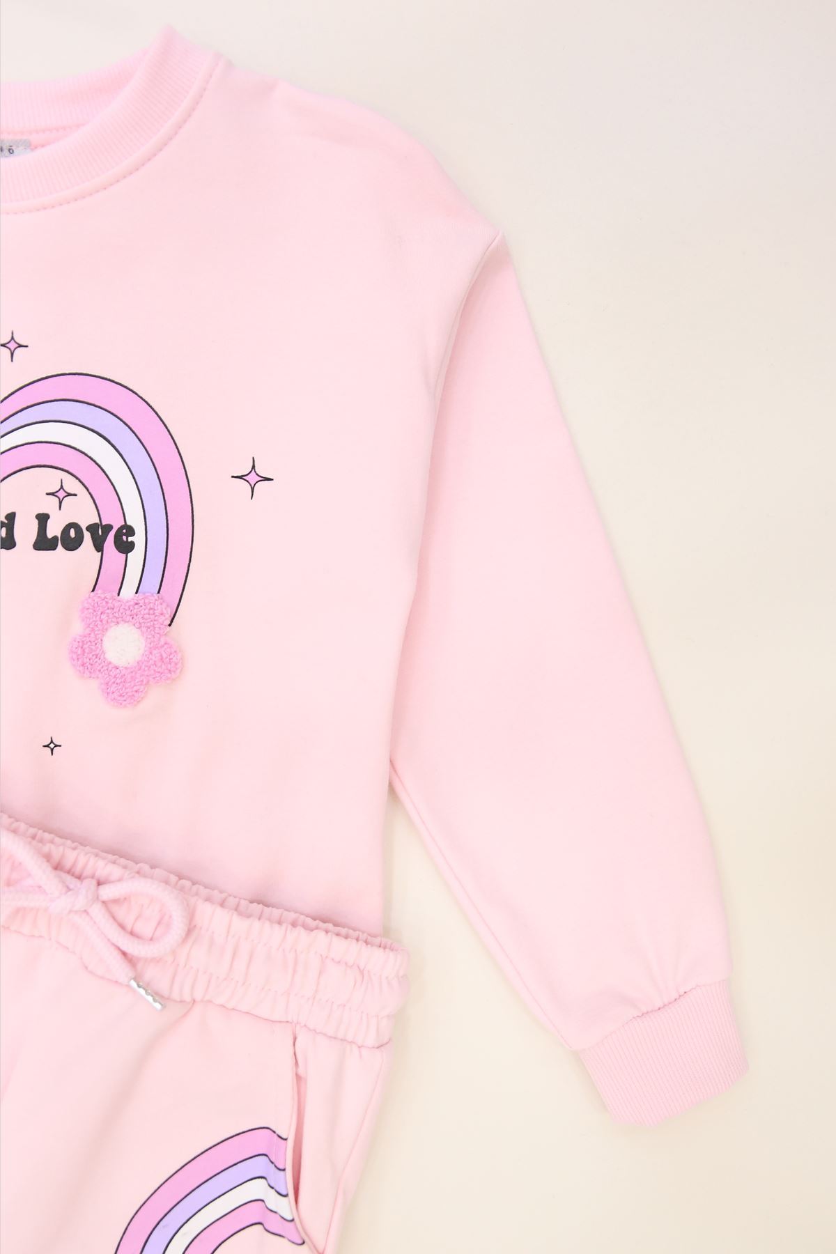 6-9 Yaş Şardonlu Yumoş Kumaş Takım Açıkpembe - 6264360.1576.