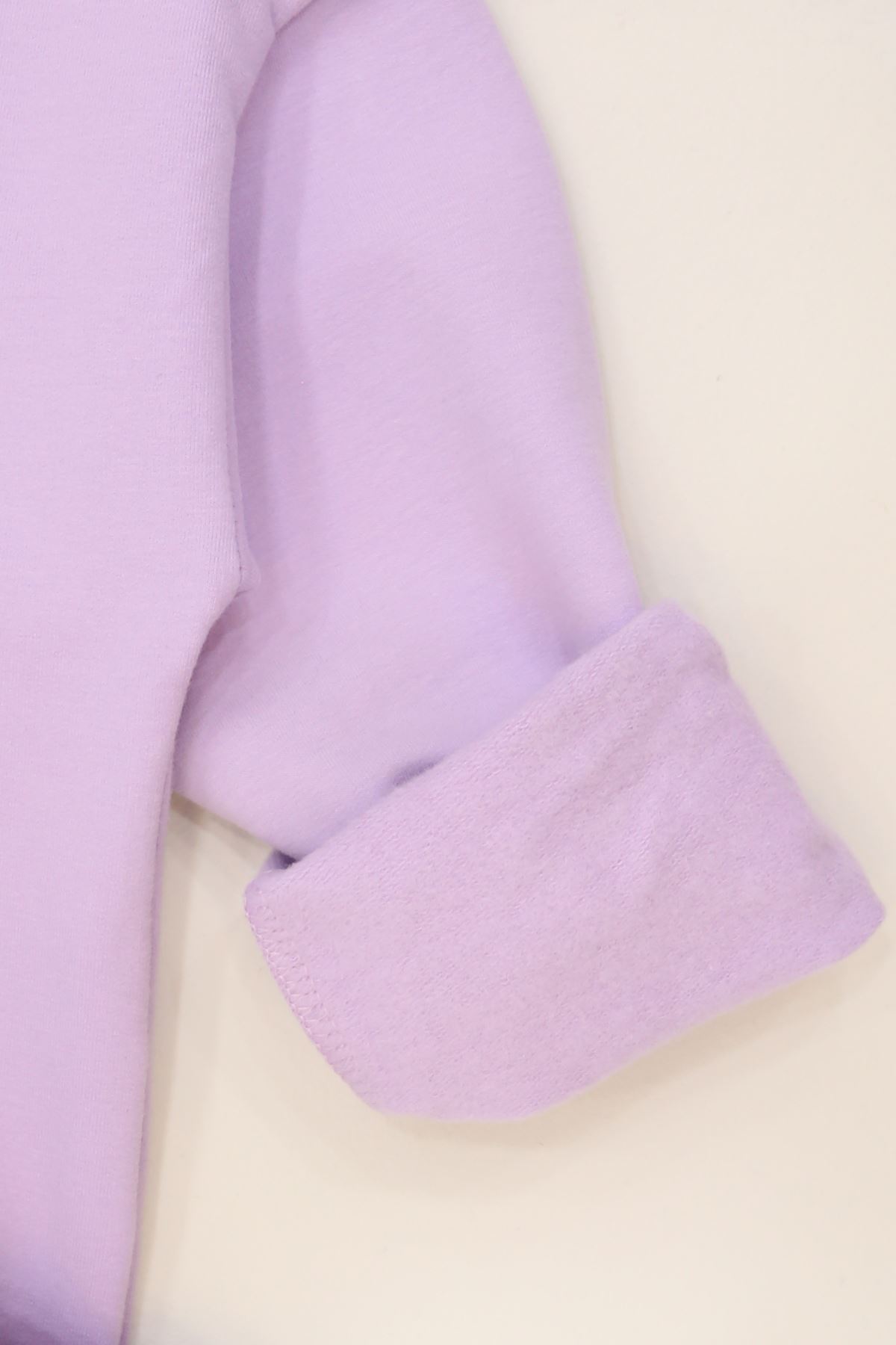 6-9 Yaş Şardonlu Yumoş Kumaş Takım Lila - 6264361.1576.