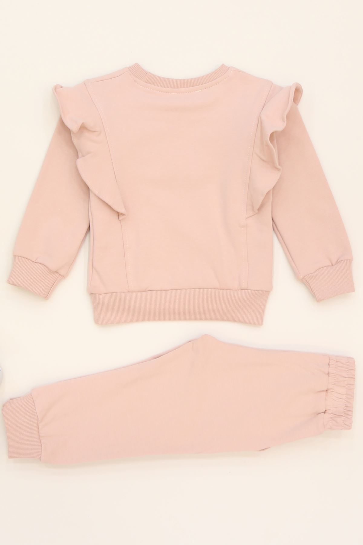 2-5 Yaş Şardonlu Yumoş Kumaş Takım Pudra - 5264329.1576.