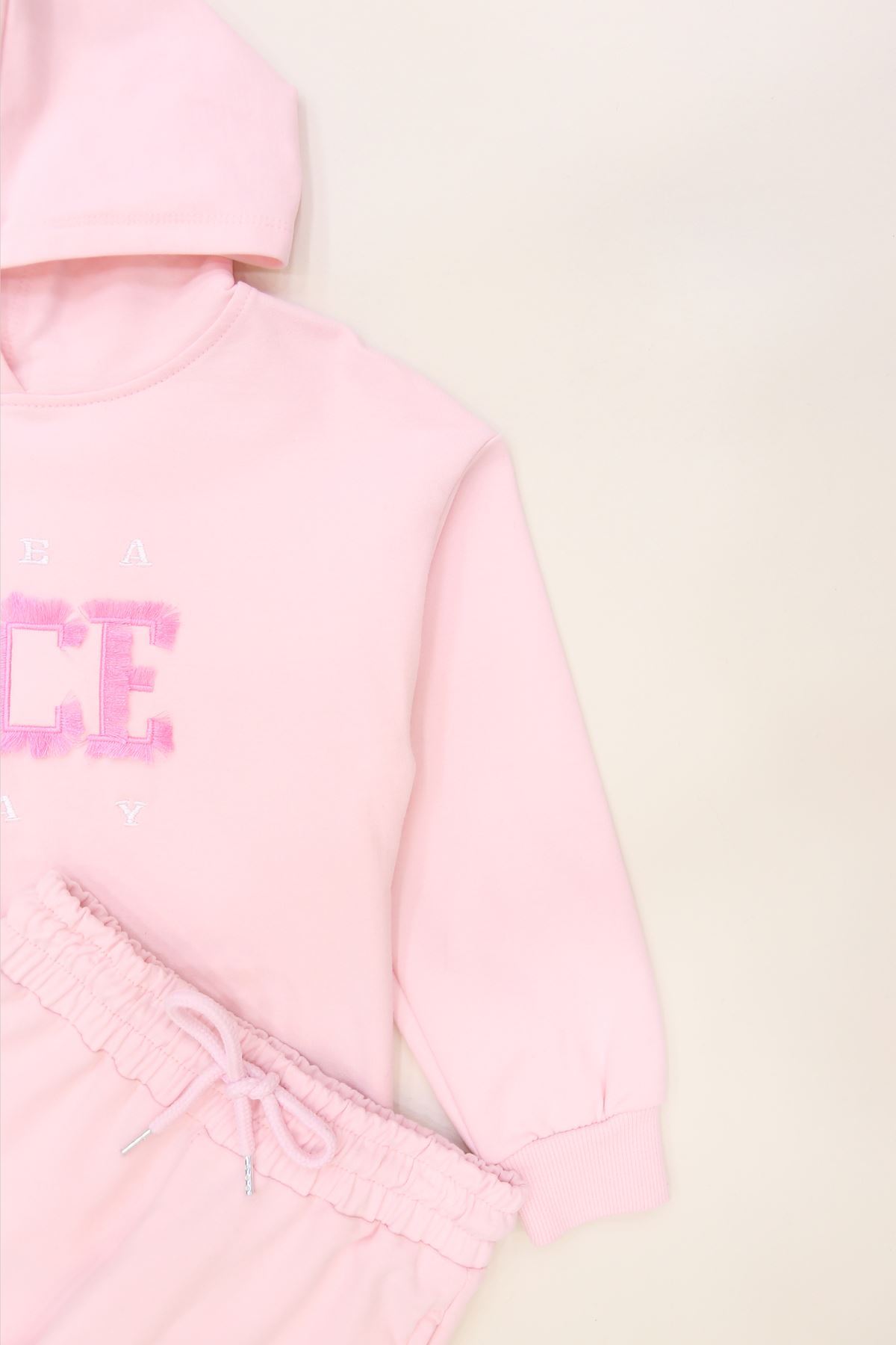 6-9 Yaş Şardonlu Yumoş Kumaş Takım Açıkpembe - 6264359.1576.