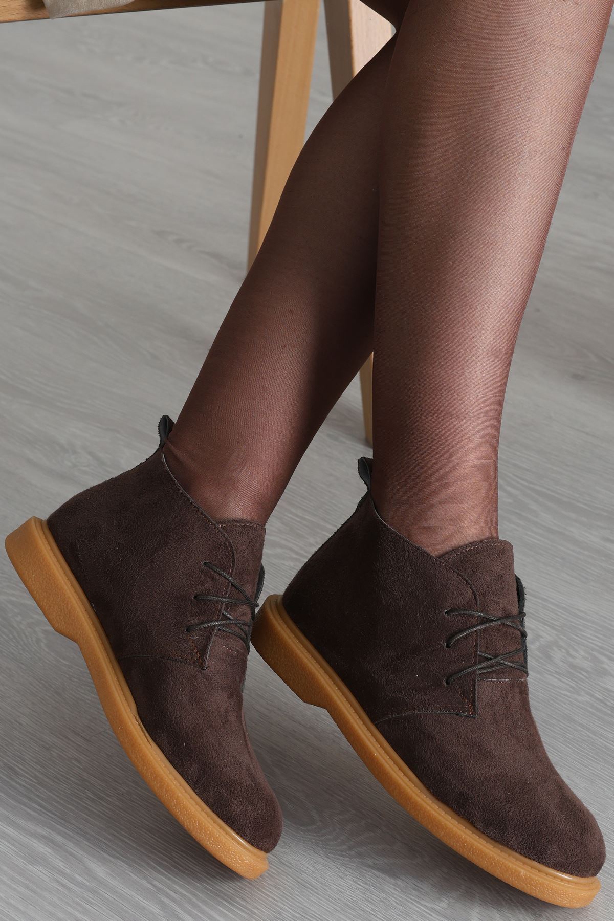 Kadın Bot Süetkahve - 31434.1846.