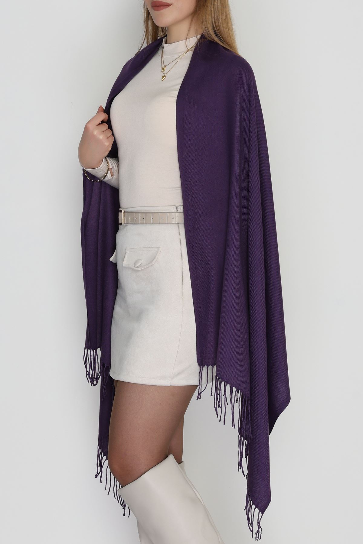 Paşmina Şal Mürdüm - 70866.1736.