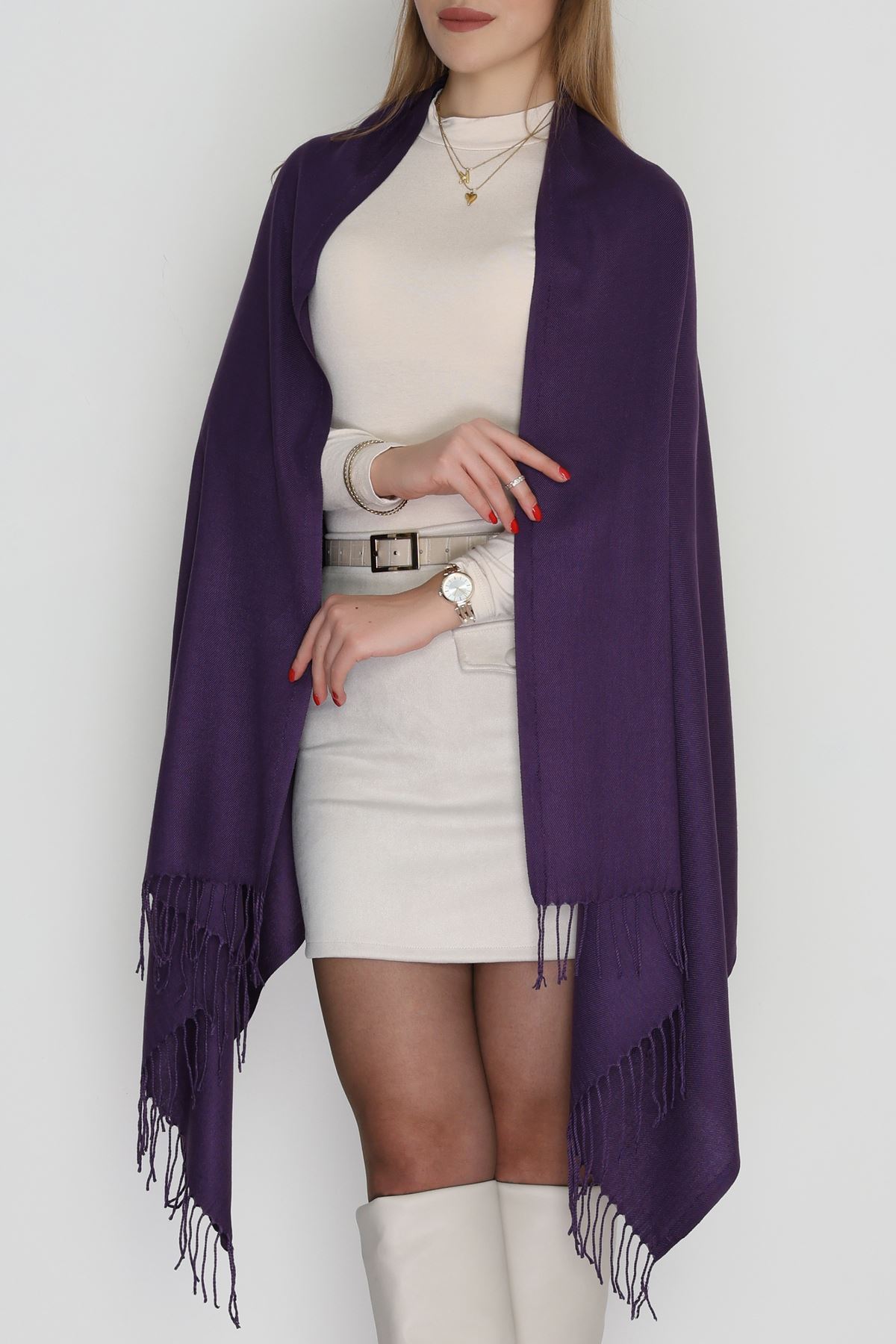 Paşmina Şal Mürdüm - 70866.1736.