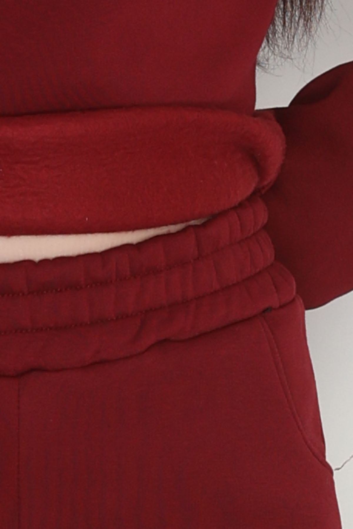 3 İplik Şardonlu Eşofman Takımı Bordo - 52049.1878.