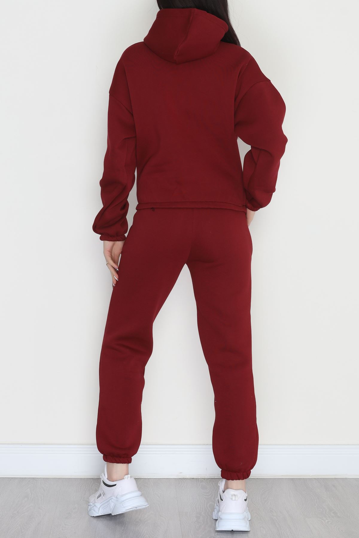 3 İplik Şardonlu Eşofman Takımı Bordo - 52049.1878.