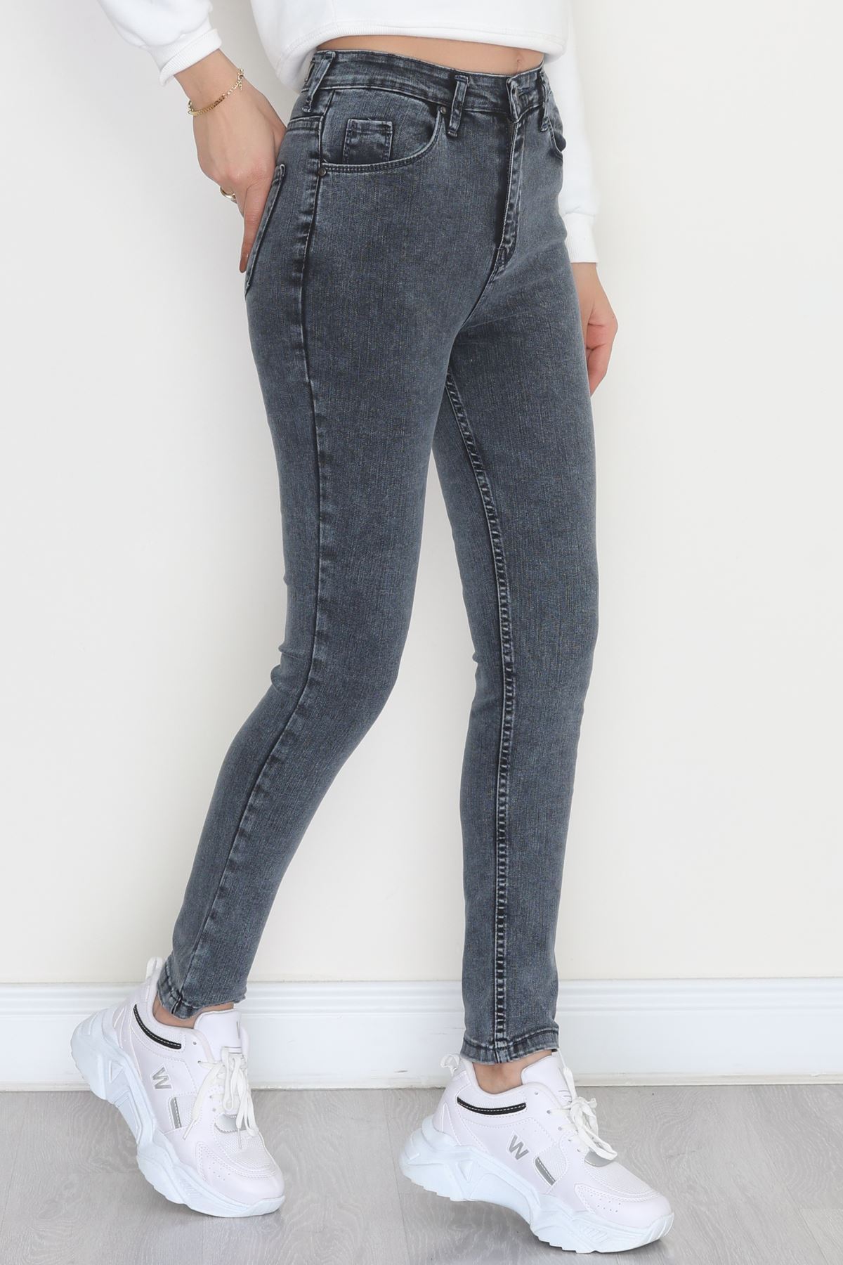 Dar Paça Kot Pantolon Çelikmavi - 31593.2112.