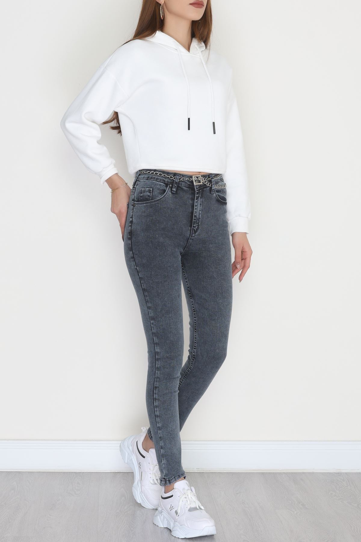 Dar Paça Kot Pantolon Çelikmavi - 31593.2112.