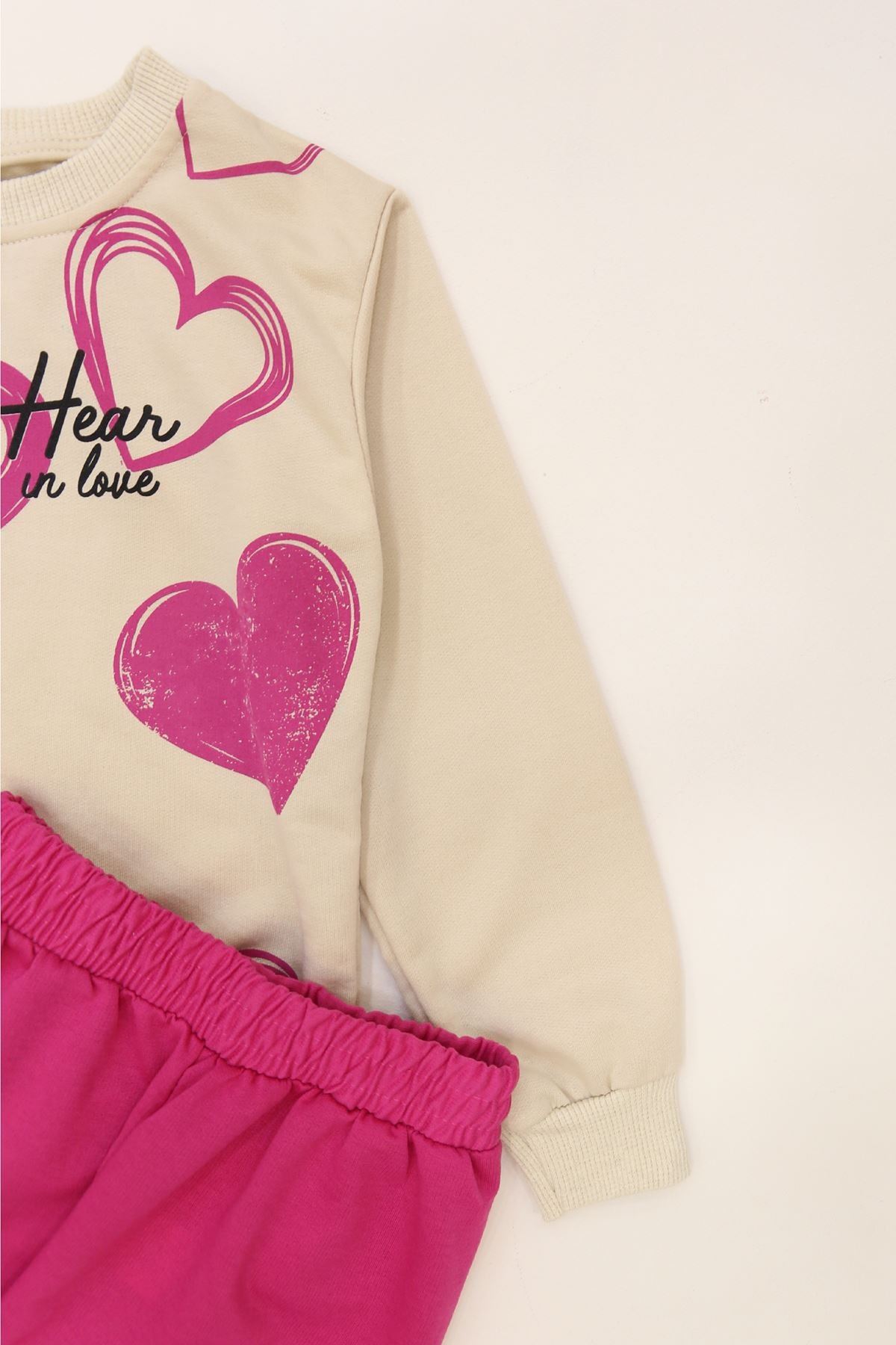 3-8 Yaş 2 İplik İkili Takım Fuşya - 50926.1776.