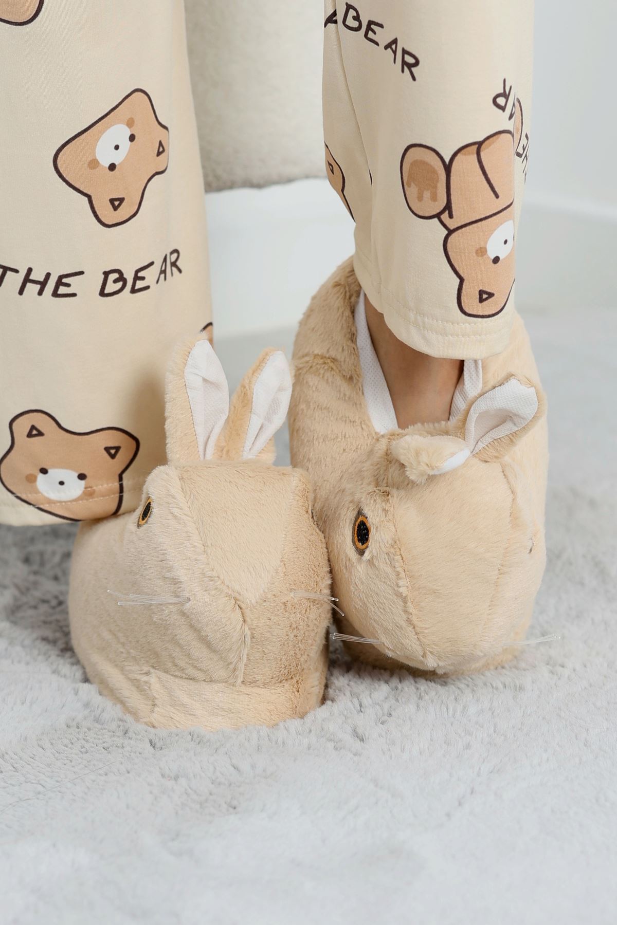 Hayvanlı Panduf Krem - 31481.264.