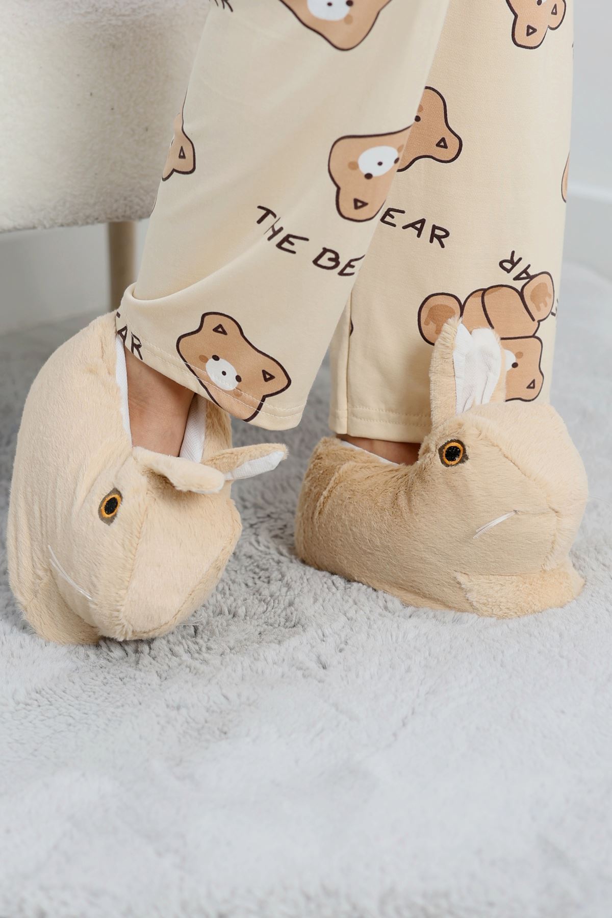 Hayvanlı Panduf Krem - 31481.264.