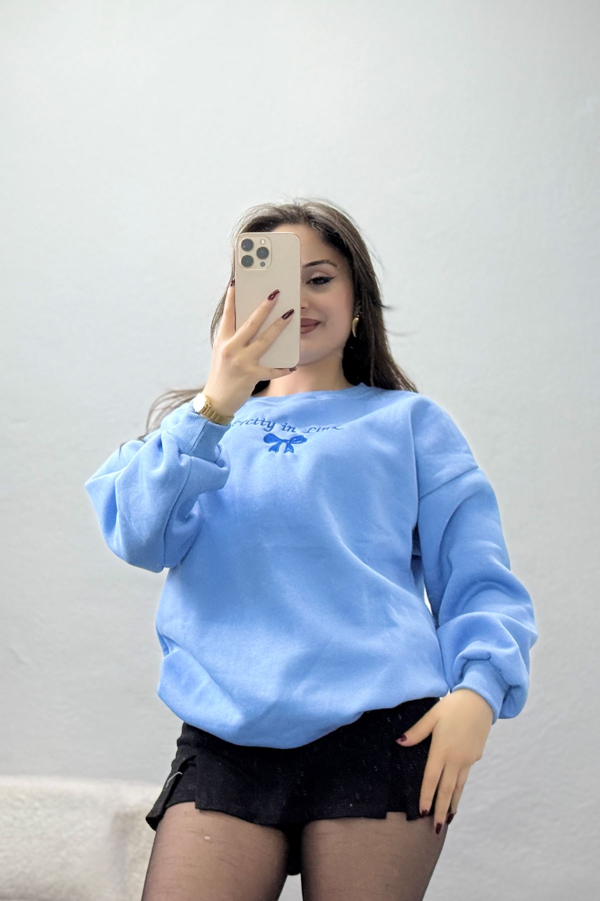 3 İplik Bisiklet Yaka Sweat Bebemavisaks - 42242.1878.