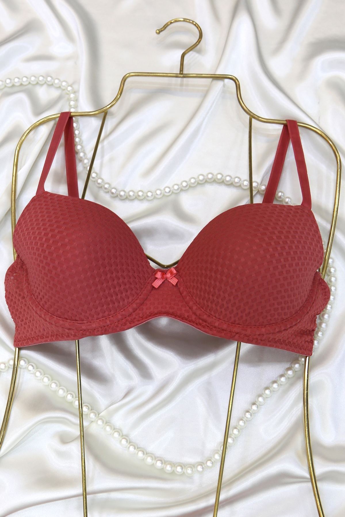 Sütyen Takım Ortası Şeffaf Petek Boş Kiremit - 2551-B.1783.