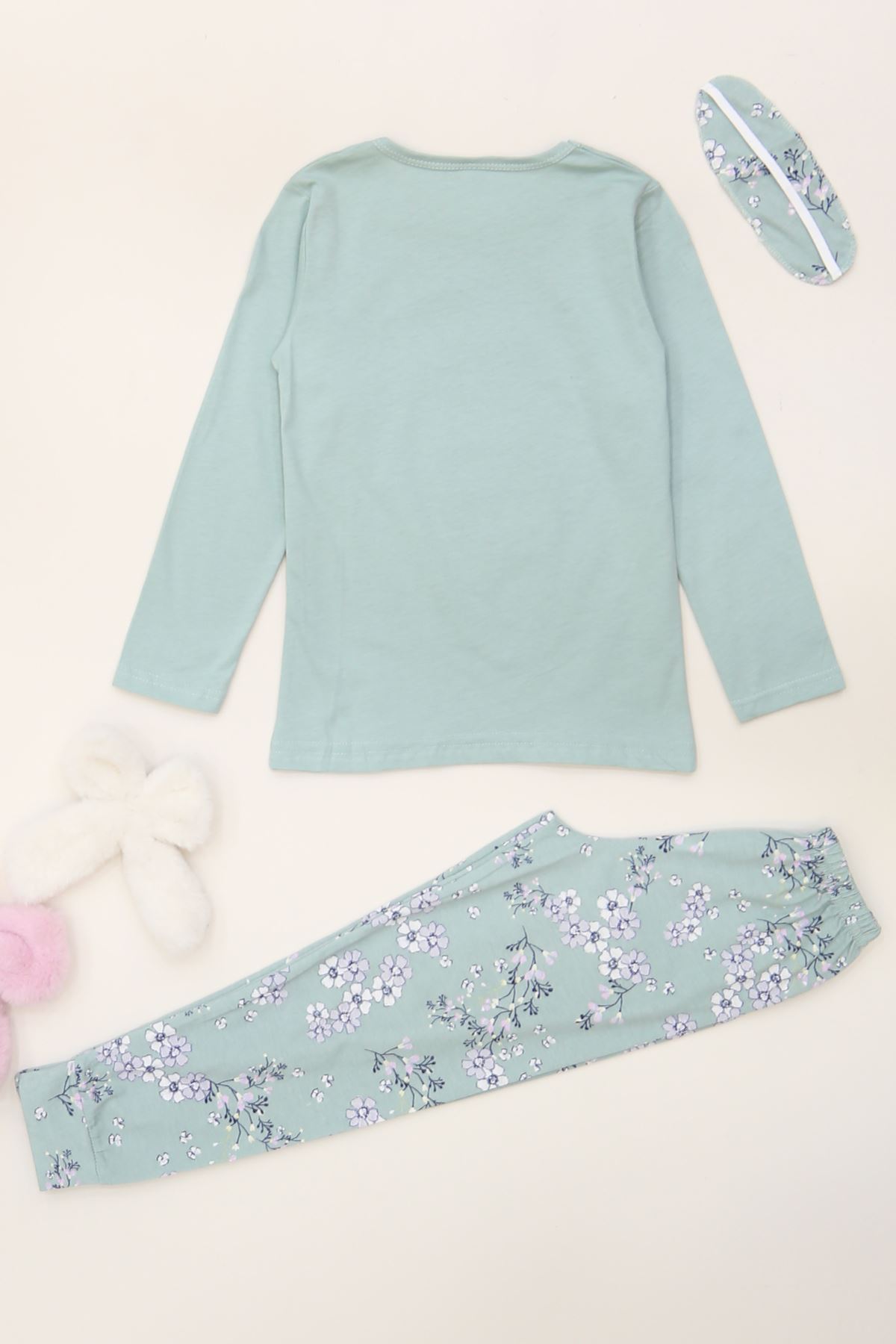 5-12 Yaş Süprem Penye Pijama Takımı Mint - 52081.1951.