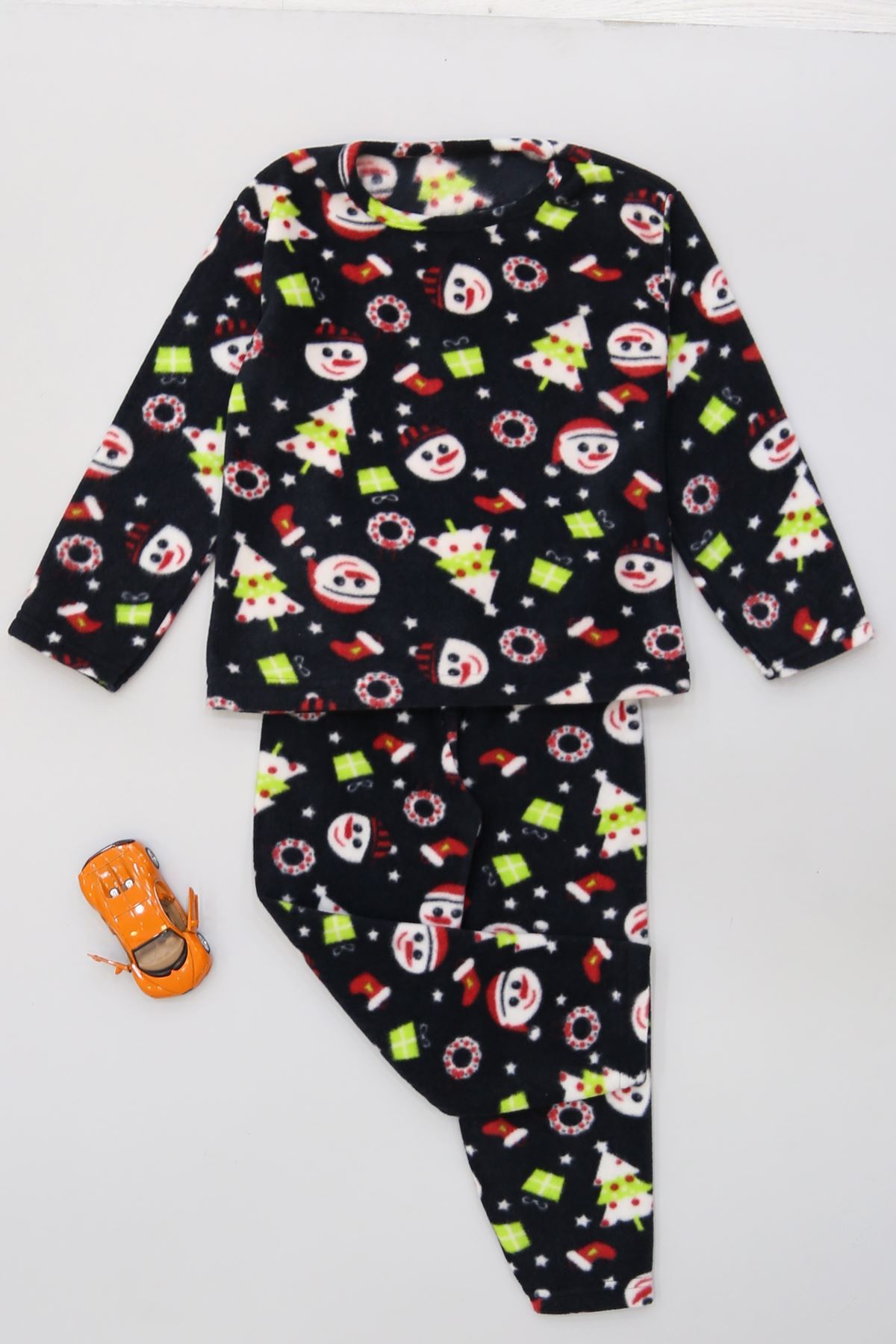 4-10 Yaş Polar İkili Takım Siyahyeşil - 52077.1776.