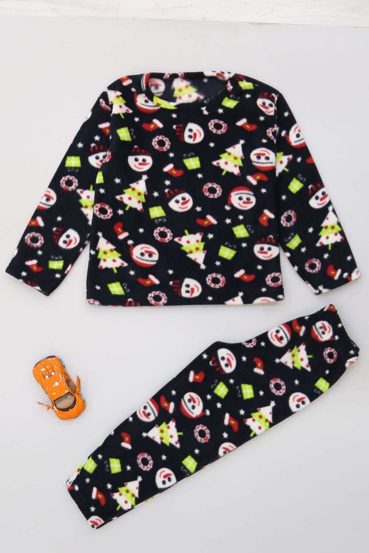 4-10 Yaş Polar İkili Takım Siyahyeşil - 52077.1776.