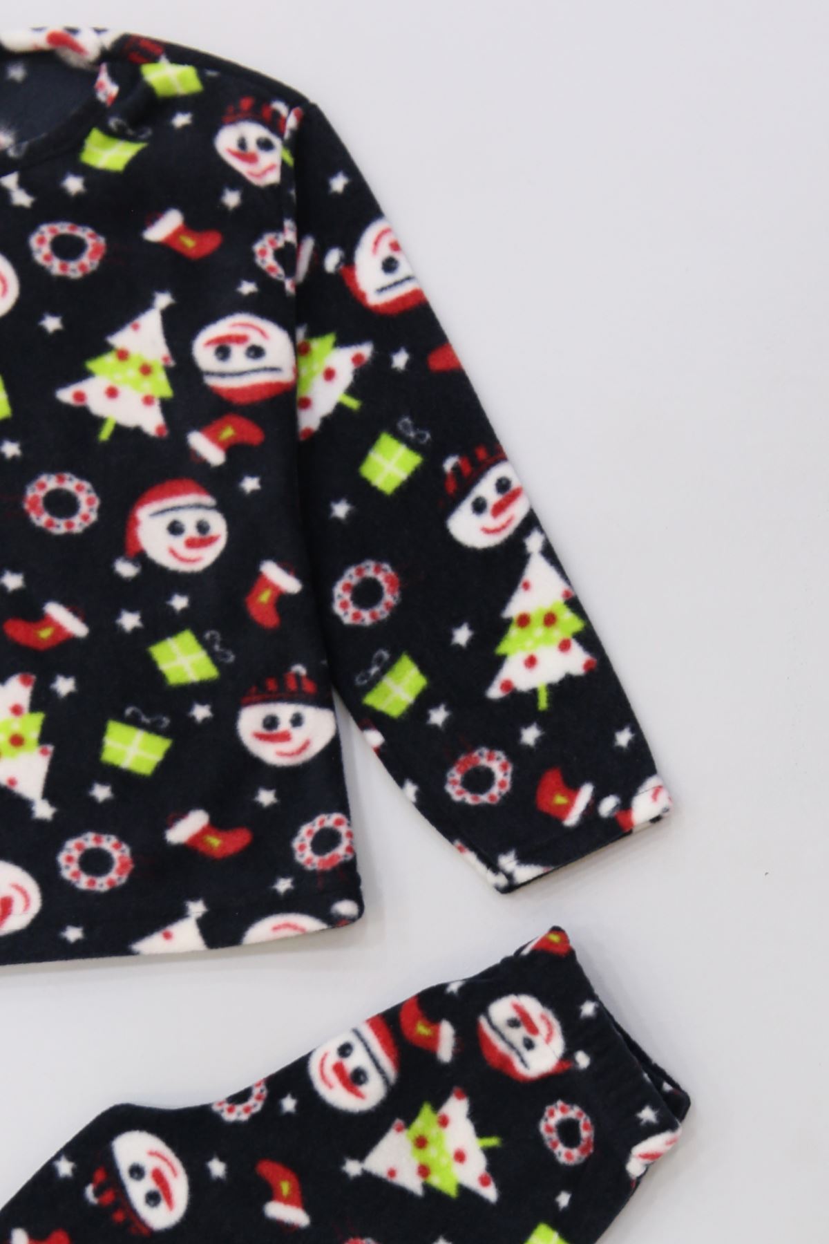 4-10 Yaş Polar İkili Takım Siyahyeşil - 52077.1776.