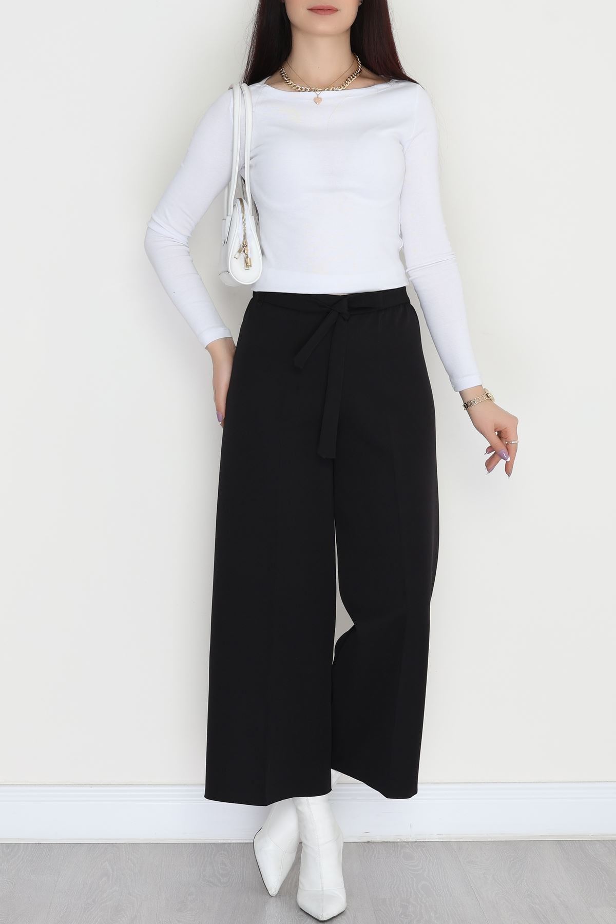 Dabıl Bol Kalıp Pantolon Siyah - 20169.1884.