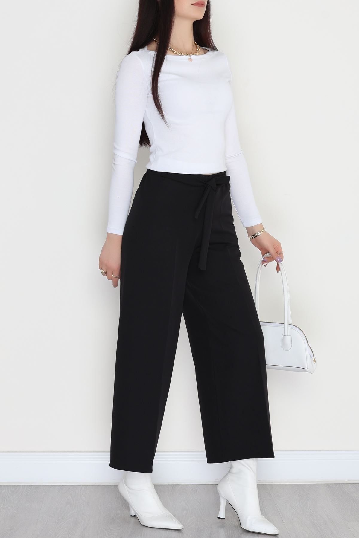 Dabıl Bol Kalıp Pantolon Siyah - 20169.1884.