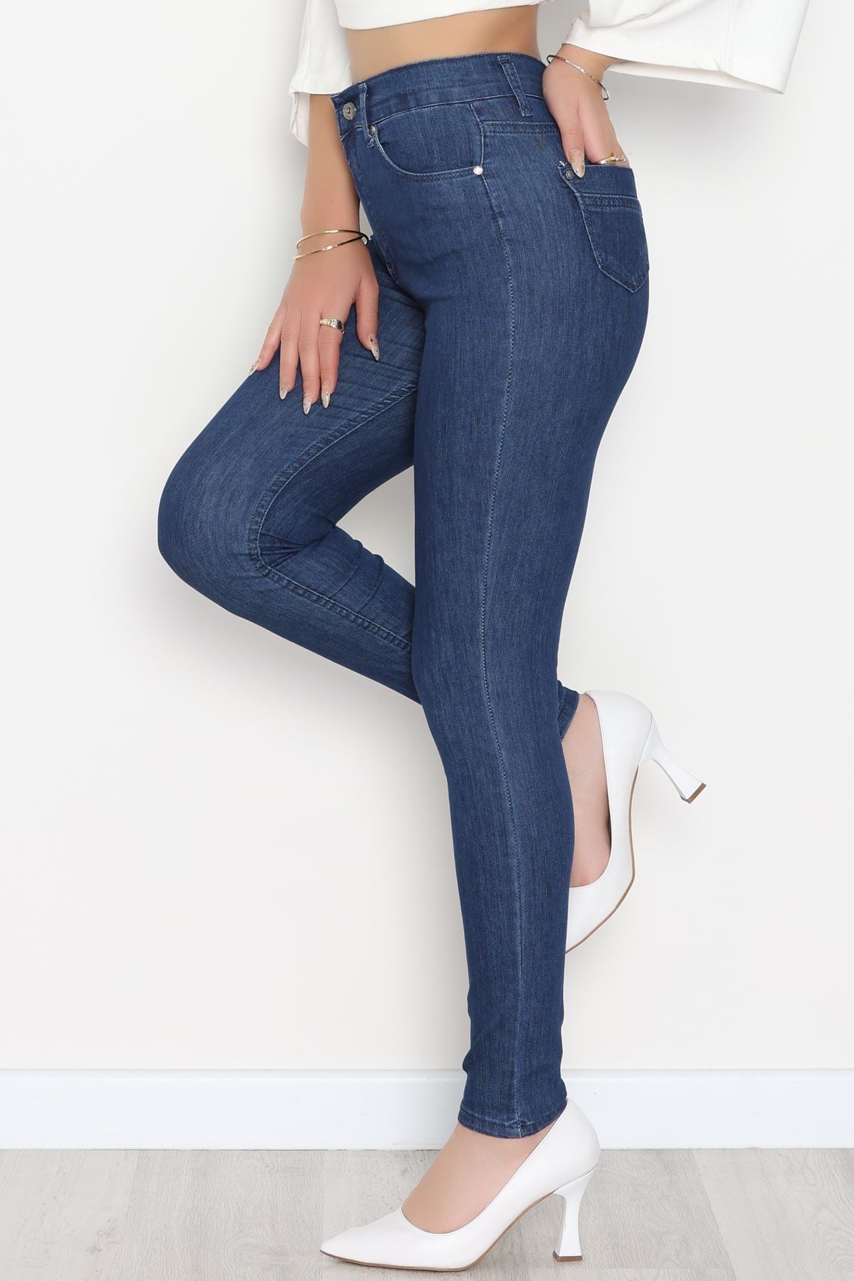 Dar Paça Kot Pantolon Mavi4 - 31593.2112.