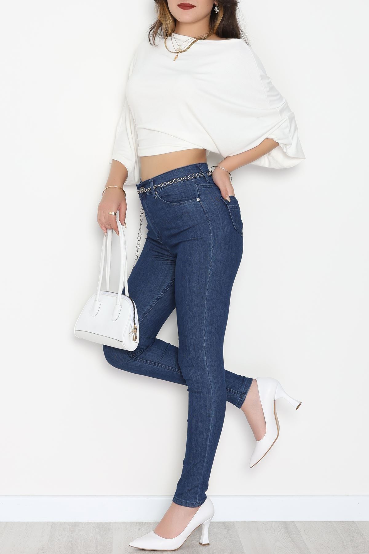 Dar Paça Kot Pantolon Mavi4 - 31593.2112.