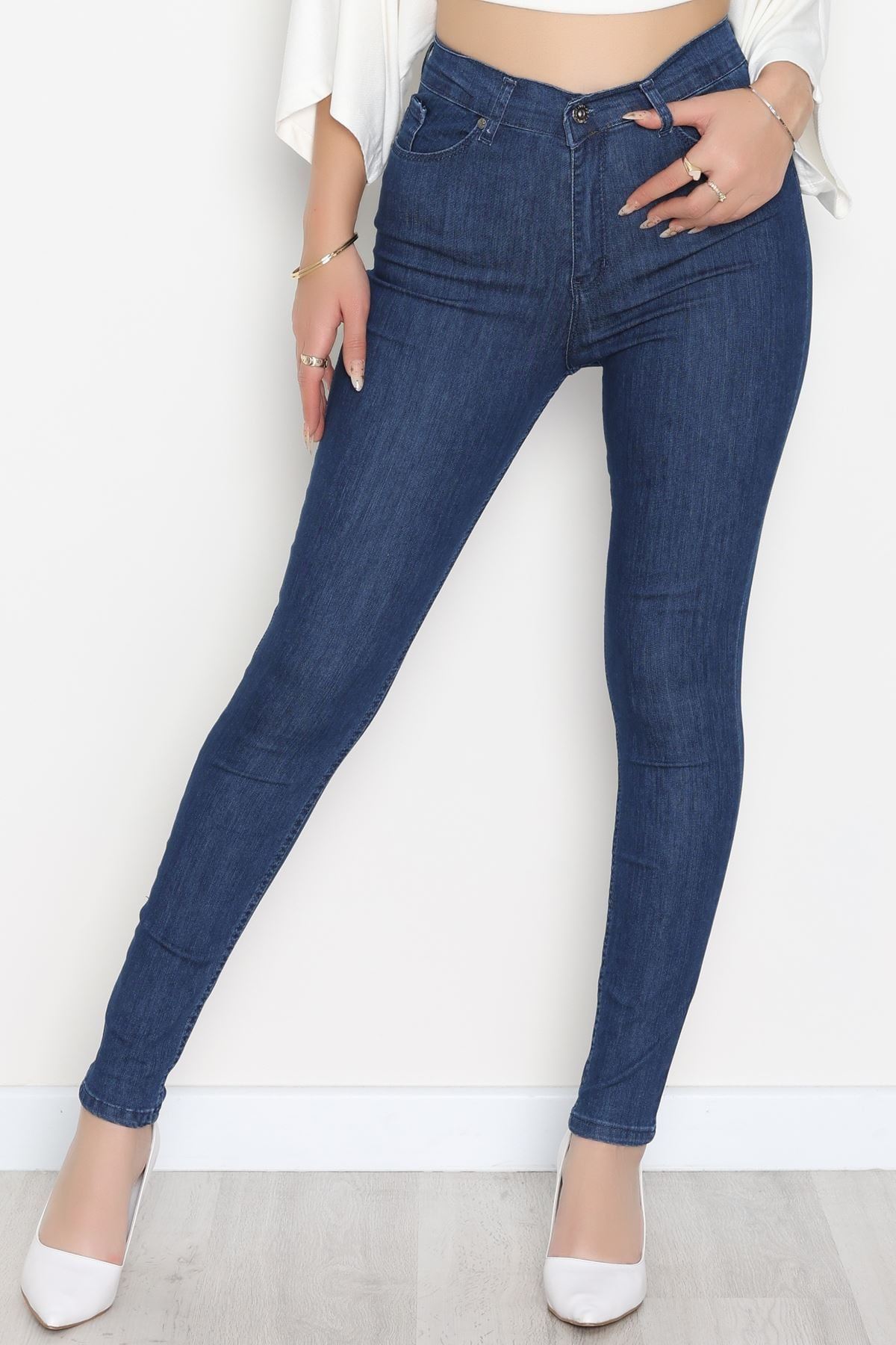 Dar Paça Kot Pantolon Mavi4 - 31593.2112.