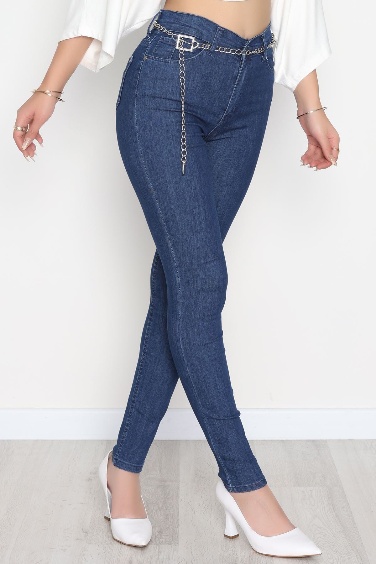 Dar Paça Kot Pantolon Mavi4 - 31593.2112.