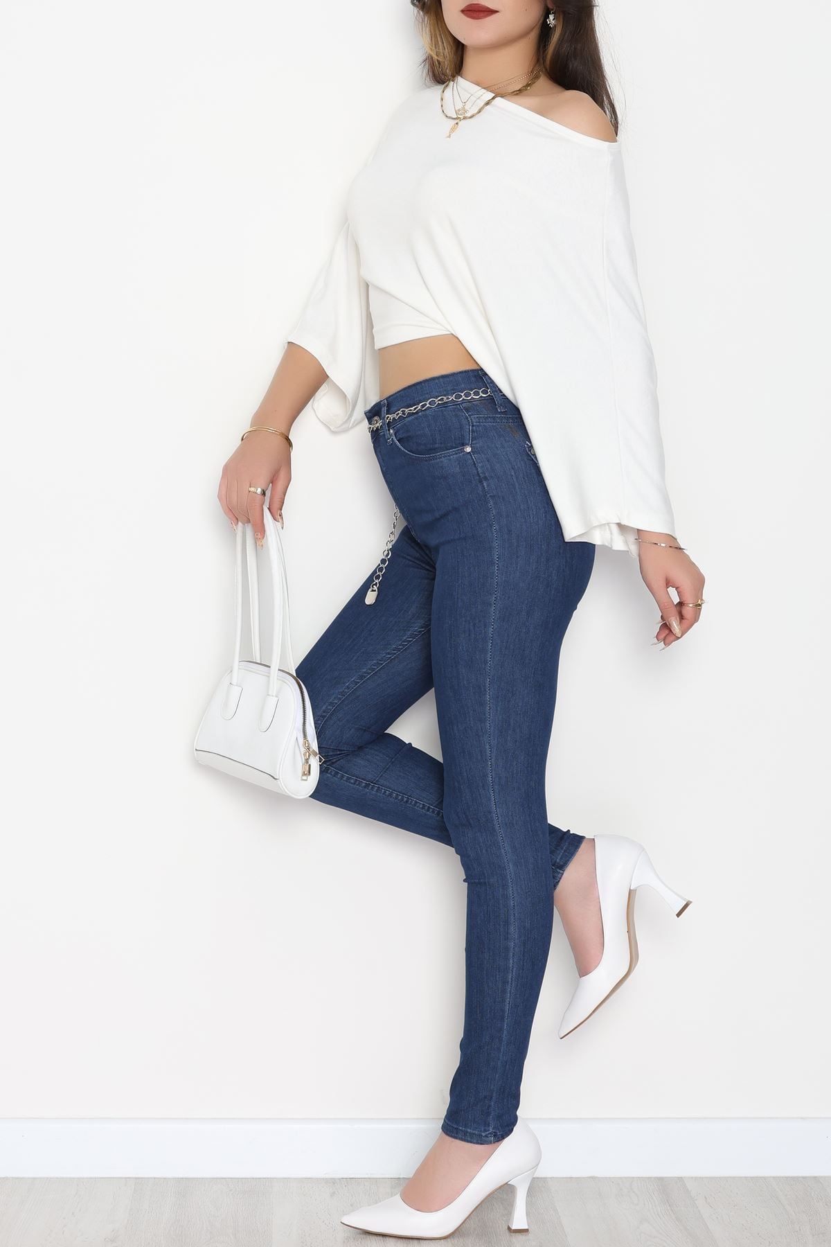 Dar Paça Kot Pantolon Mavi4 - 31593.2112.