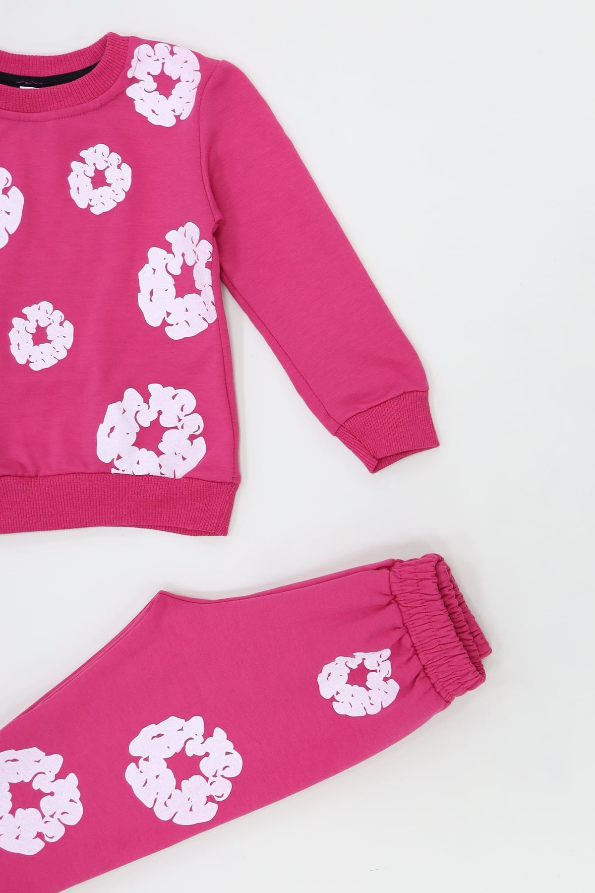 4-10 Yaş İki İp Şardonlu İkili Takım Pembe - 52113.1776.