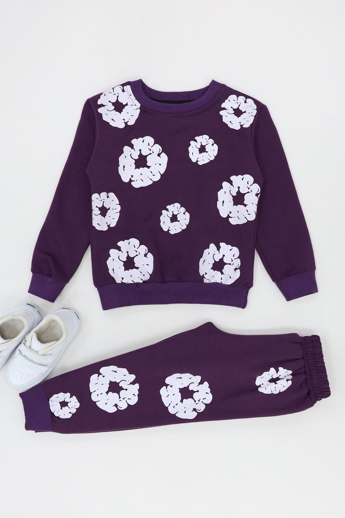 4-10 Yaş İki İp Şardonlu İkili Takım Mor - 52113.1776.