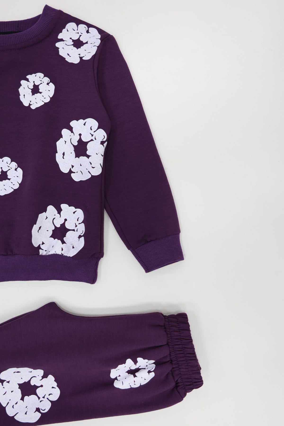 4-10 Yaş İki İp Şardonlu İkili Takım Mor - 52113.1776.