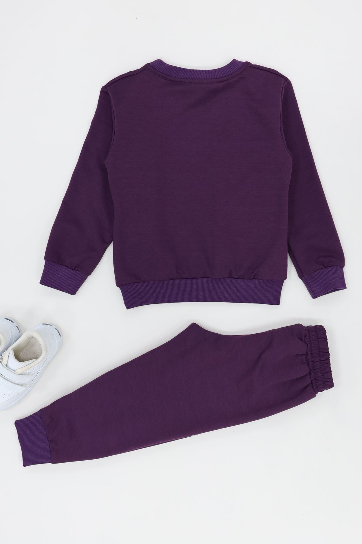 4-10 Yaş İki İp Şardonlu İkili Takım Mor - 52113.1776.