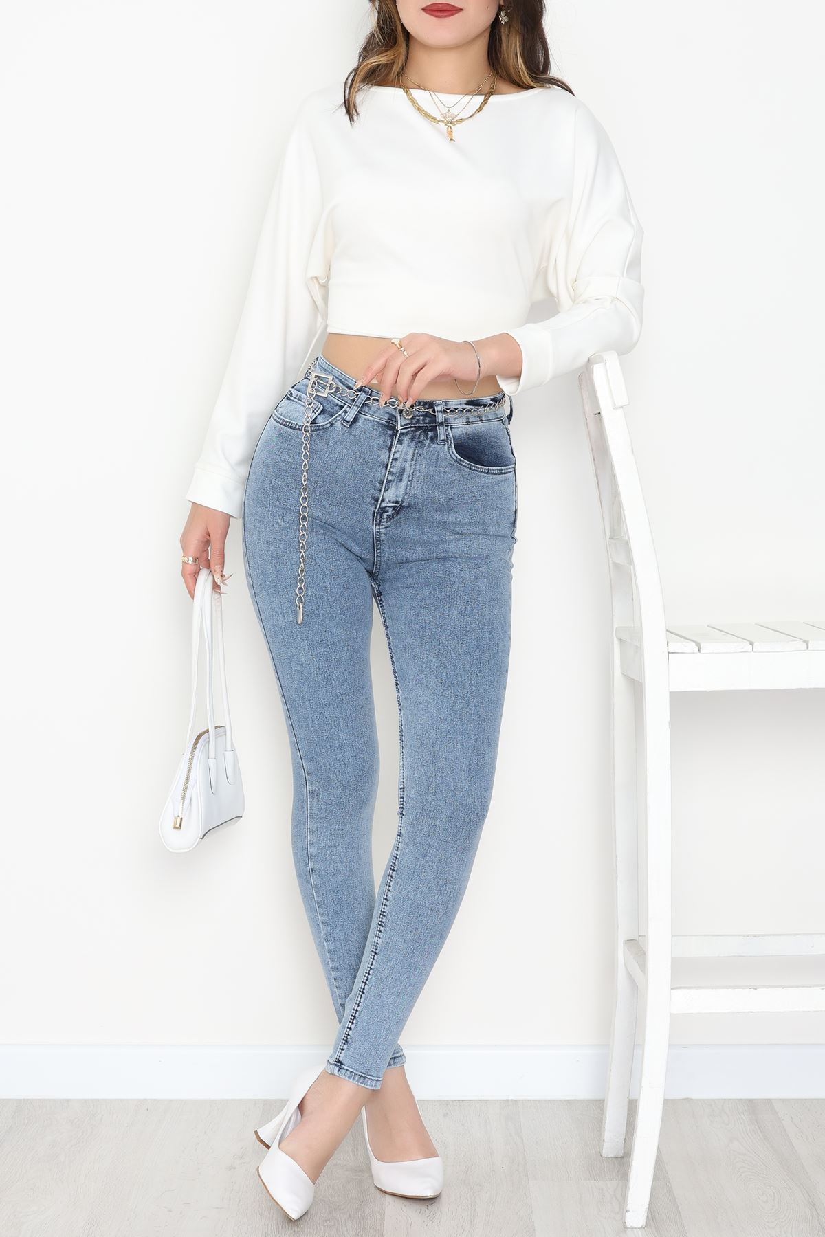 Dar Paça Kot Pantolon Mavi5 - 31593.2112.