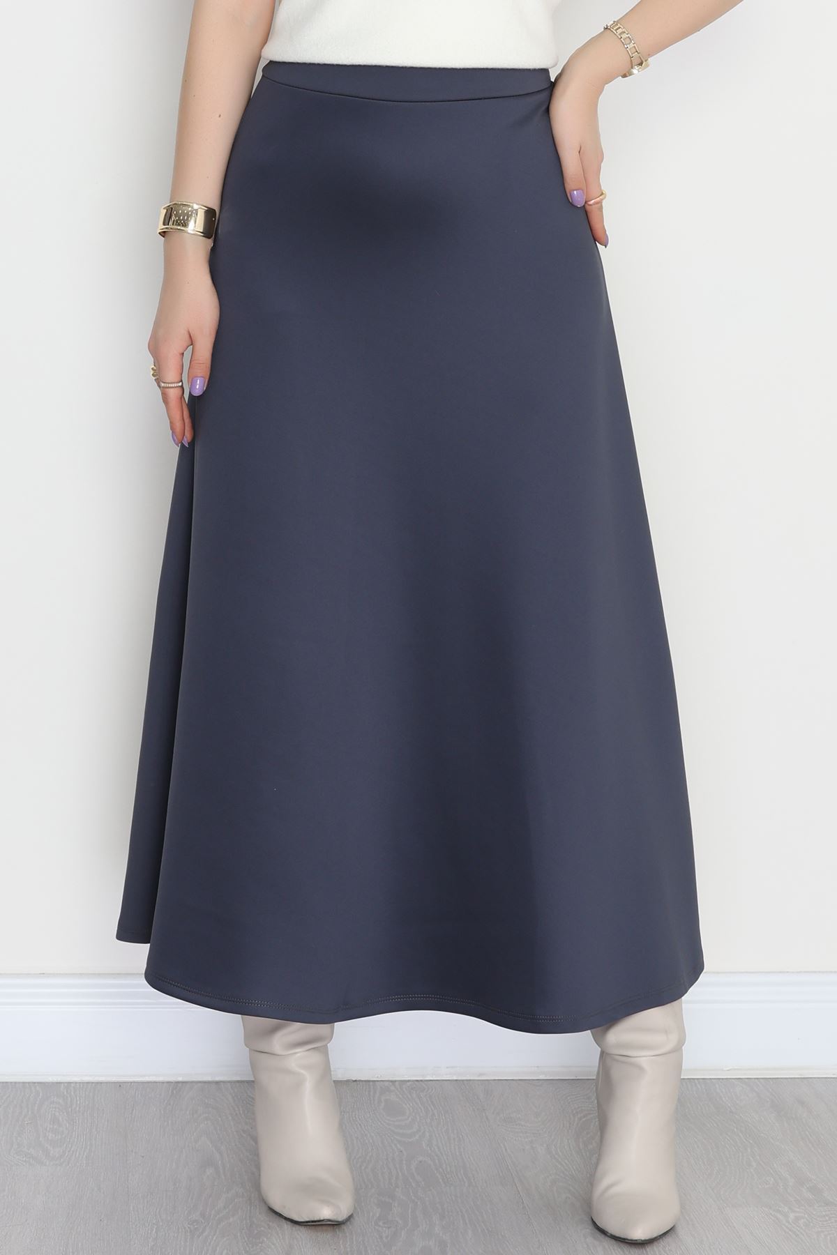 Puf Scuba Kumaş Çan Etek Füme - 50961.2036.