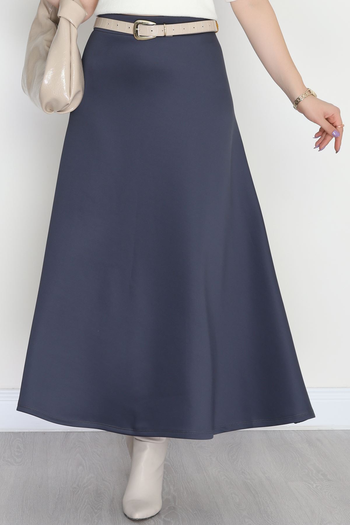 Puf Scuba Kumaş Çan Etek Füme - 50961.2036.