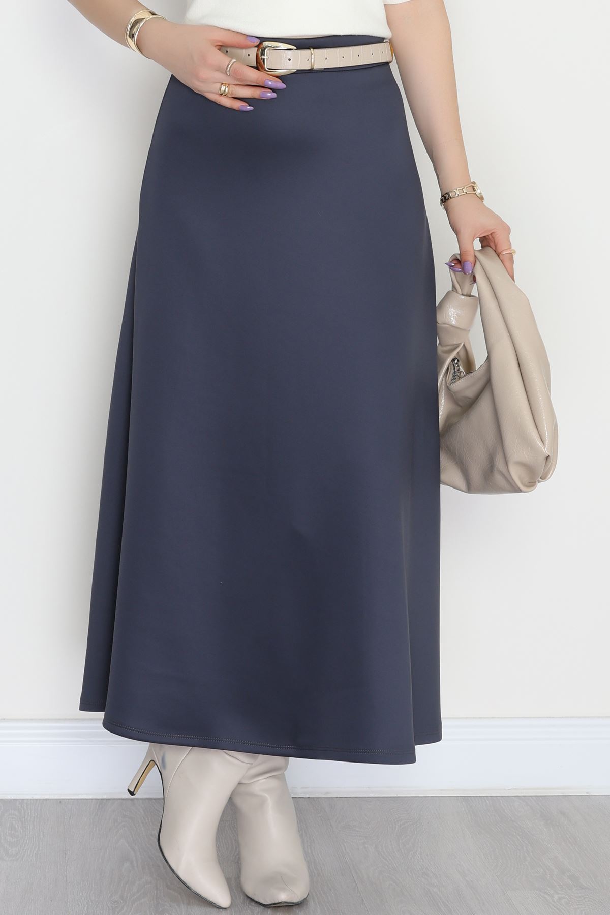 Puf Scuba Kumaş Çan Etek Füme - 50961.2036.