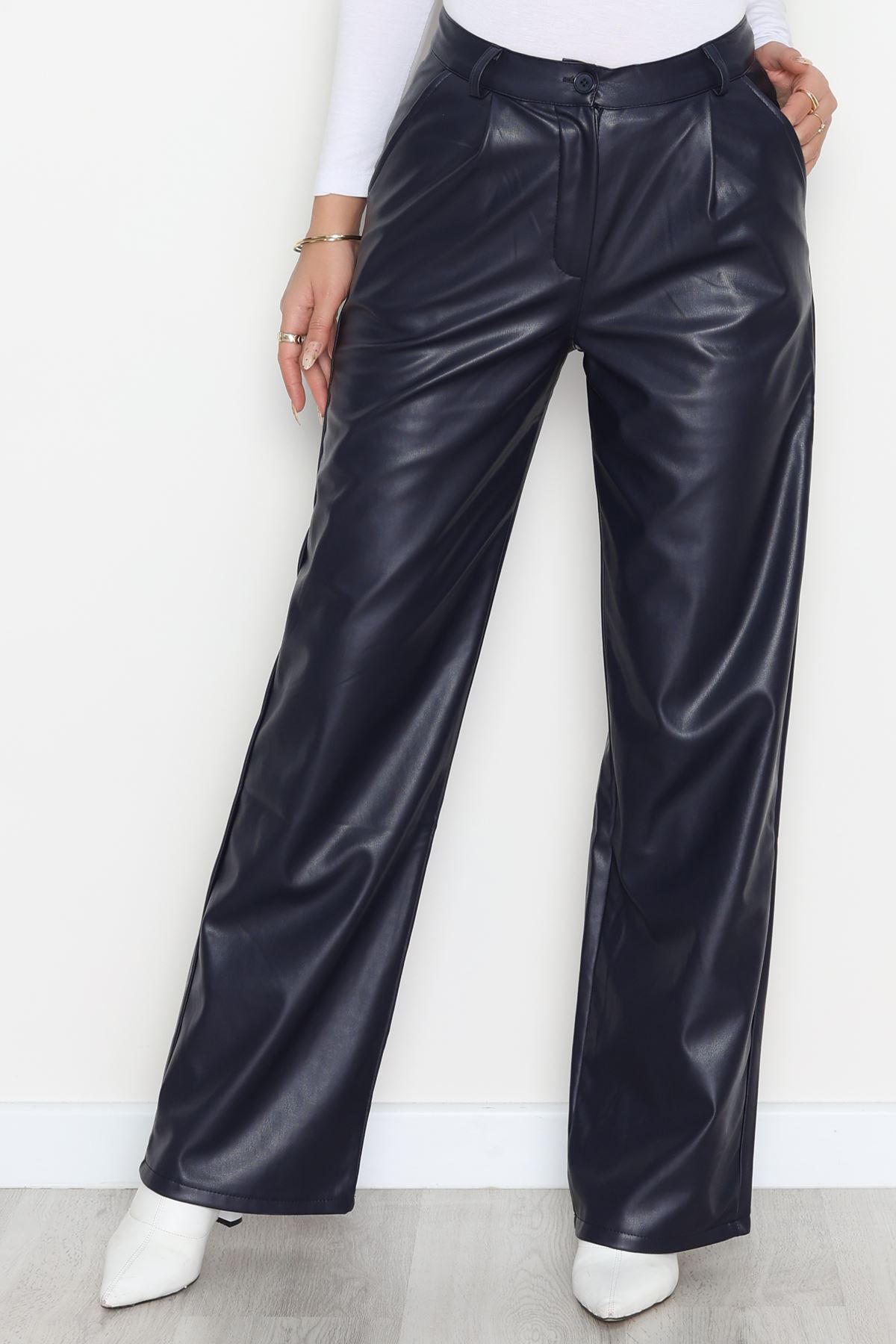 Palazzo Deri Pantolon Lacivert - 51208.1779.