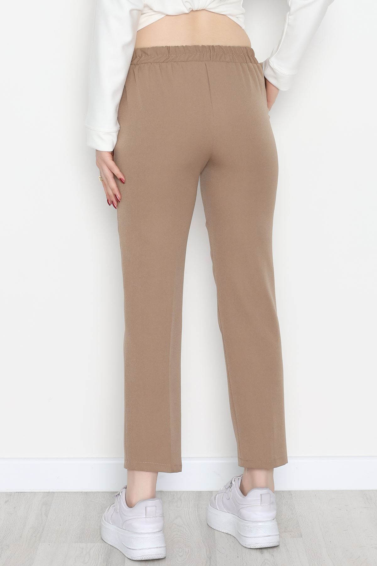 Dabıl Bağcıklı Pantolon Vizon - 20138.1884.