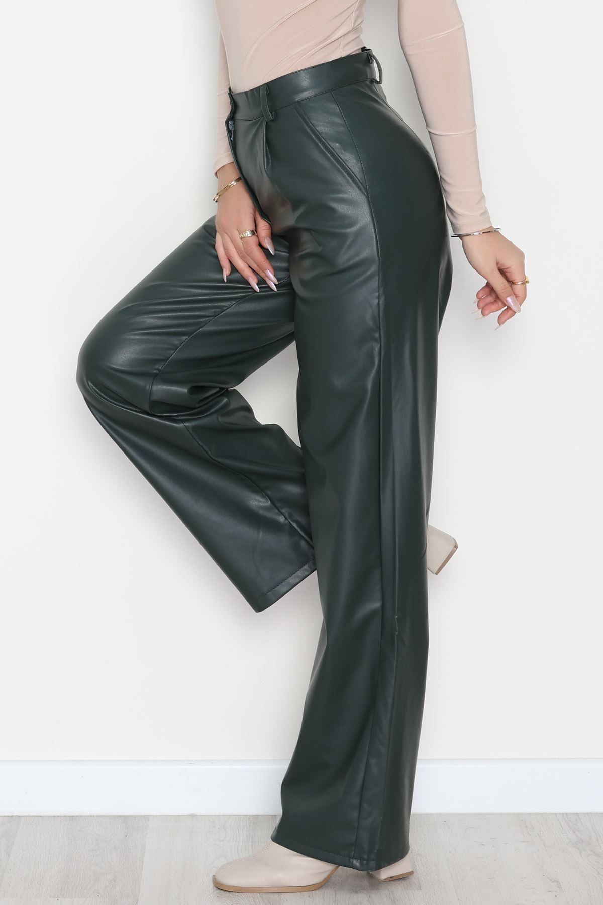 Palazzo Deri Pantolon Zümrüt - 51208.1779.