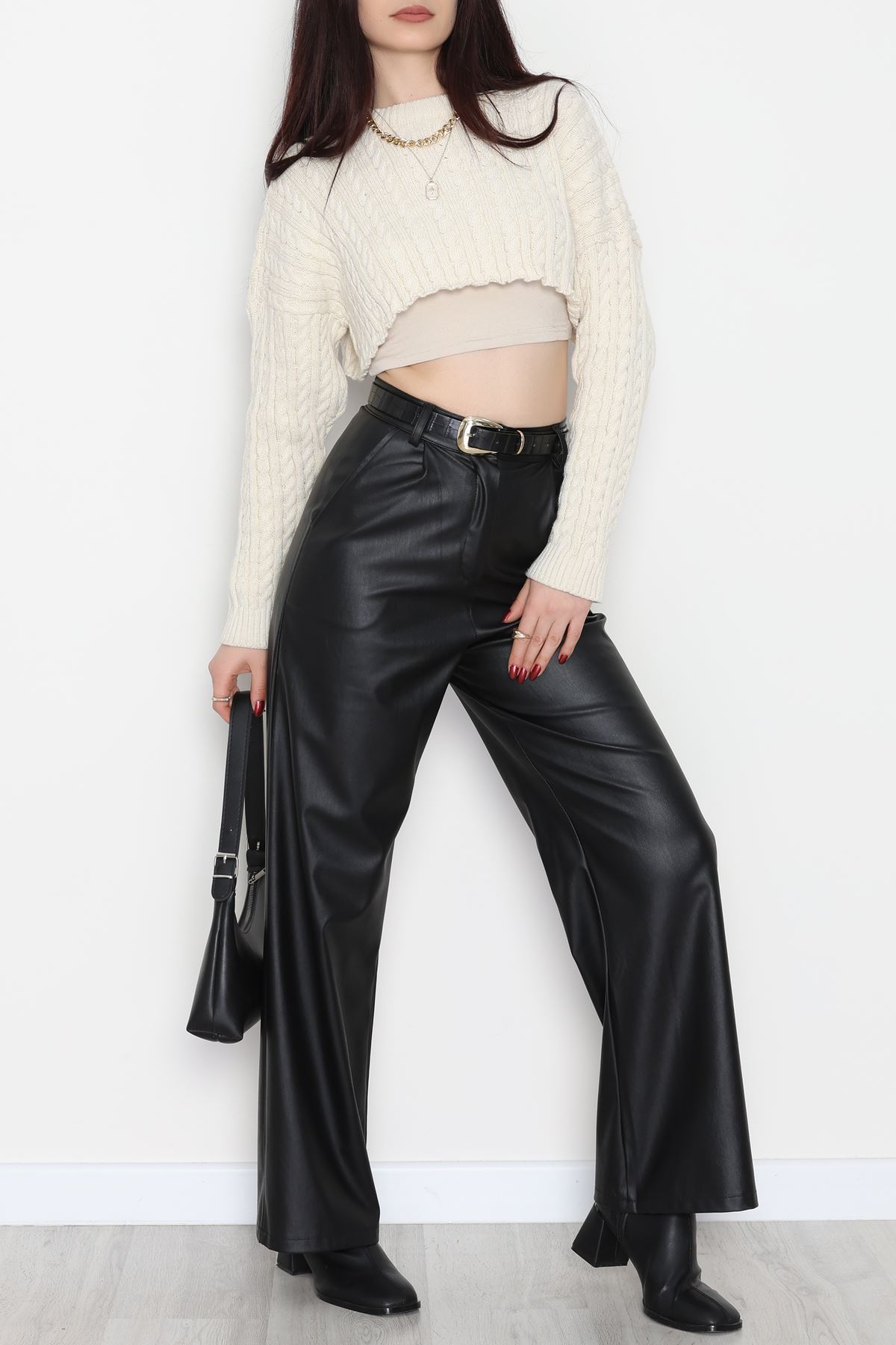 Palazzo Deri Pantolon Siyah - 51208.1779.