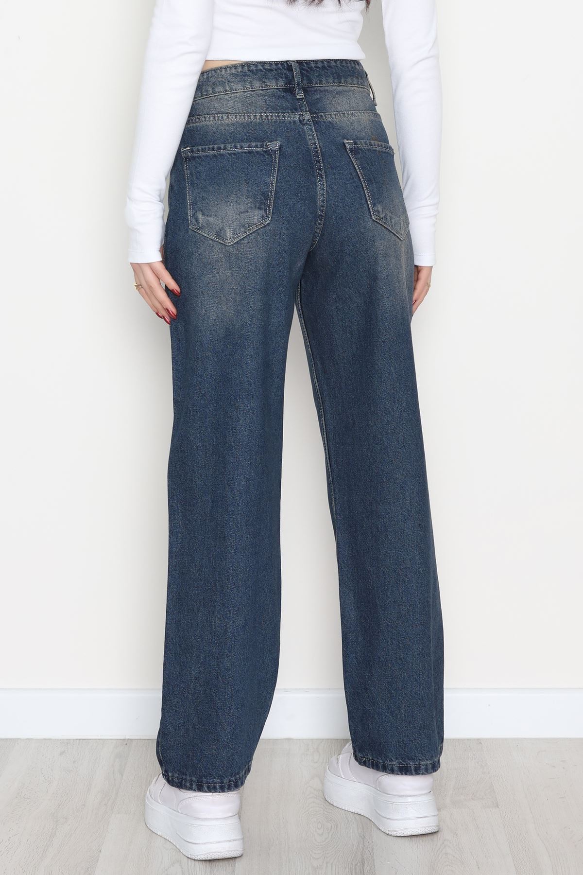 Geniş Paça Palazzo Kot Pantolon Mavitint - 31564.2059.