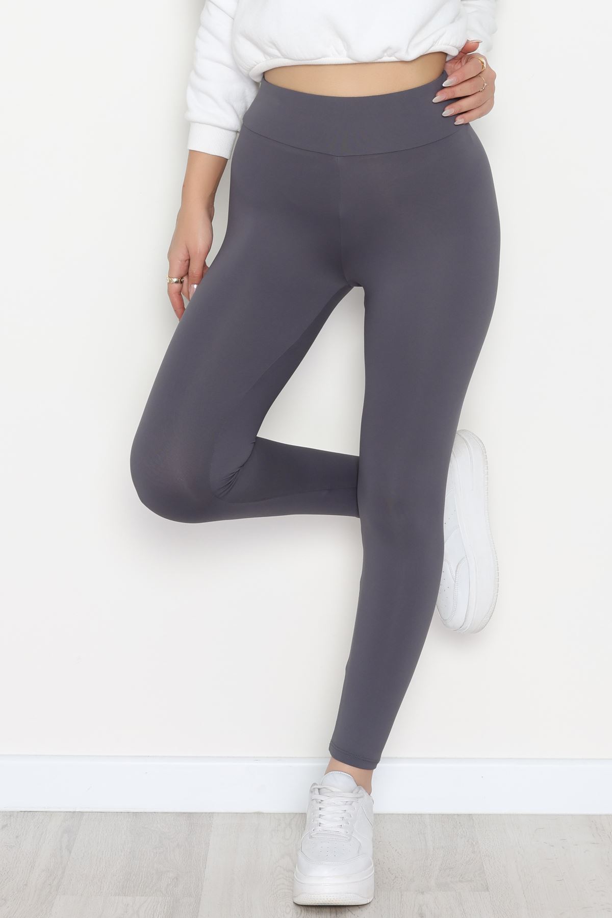 Polyamid Kumaş Tayt Antrasit - 42744.1871.