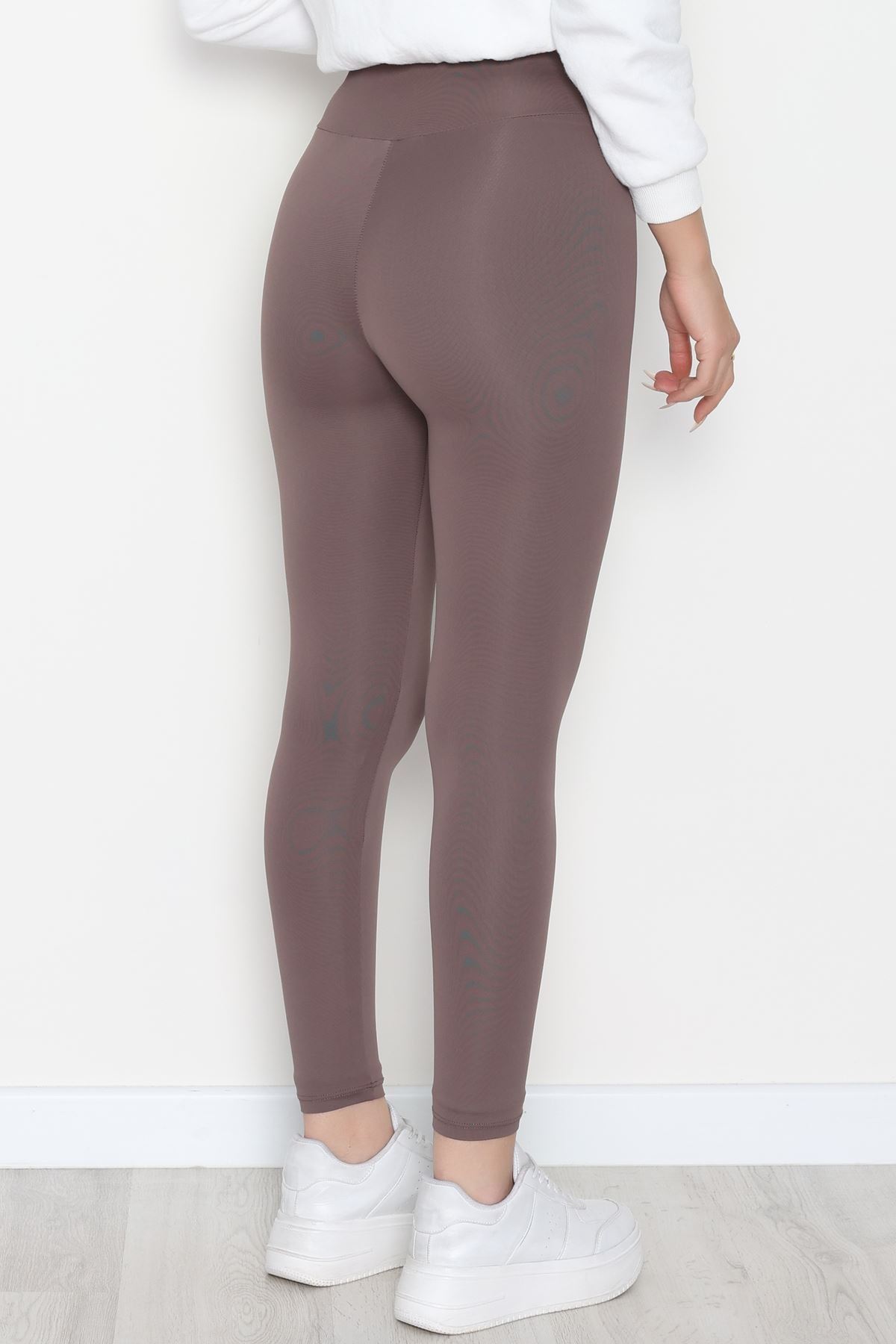 Polyamid Kumaş Tayt Kahve - 42744.1871.