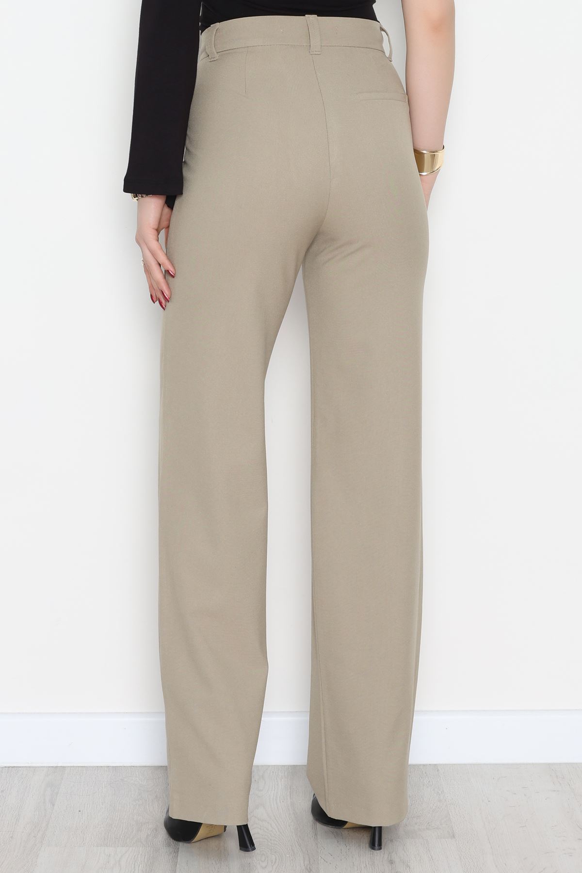 Dokuma Kumaş Pantolon Açıkhaki - 42650.1871.