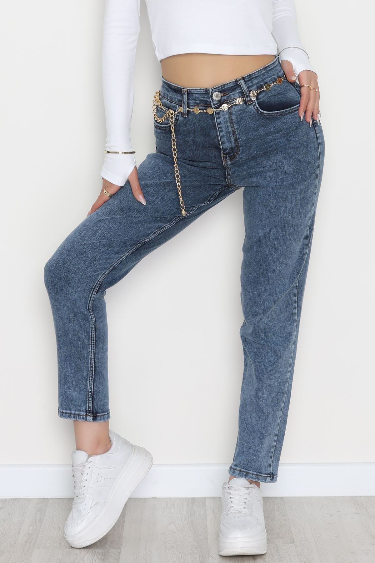 Boyfriend Kot Pantolon Açıkmavi - 42360.1431.