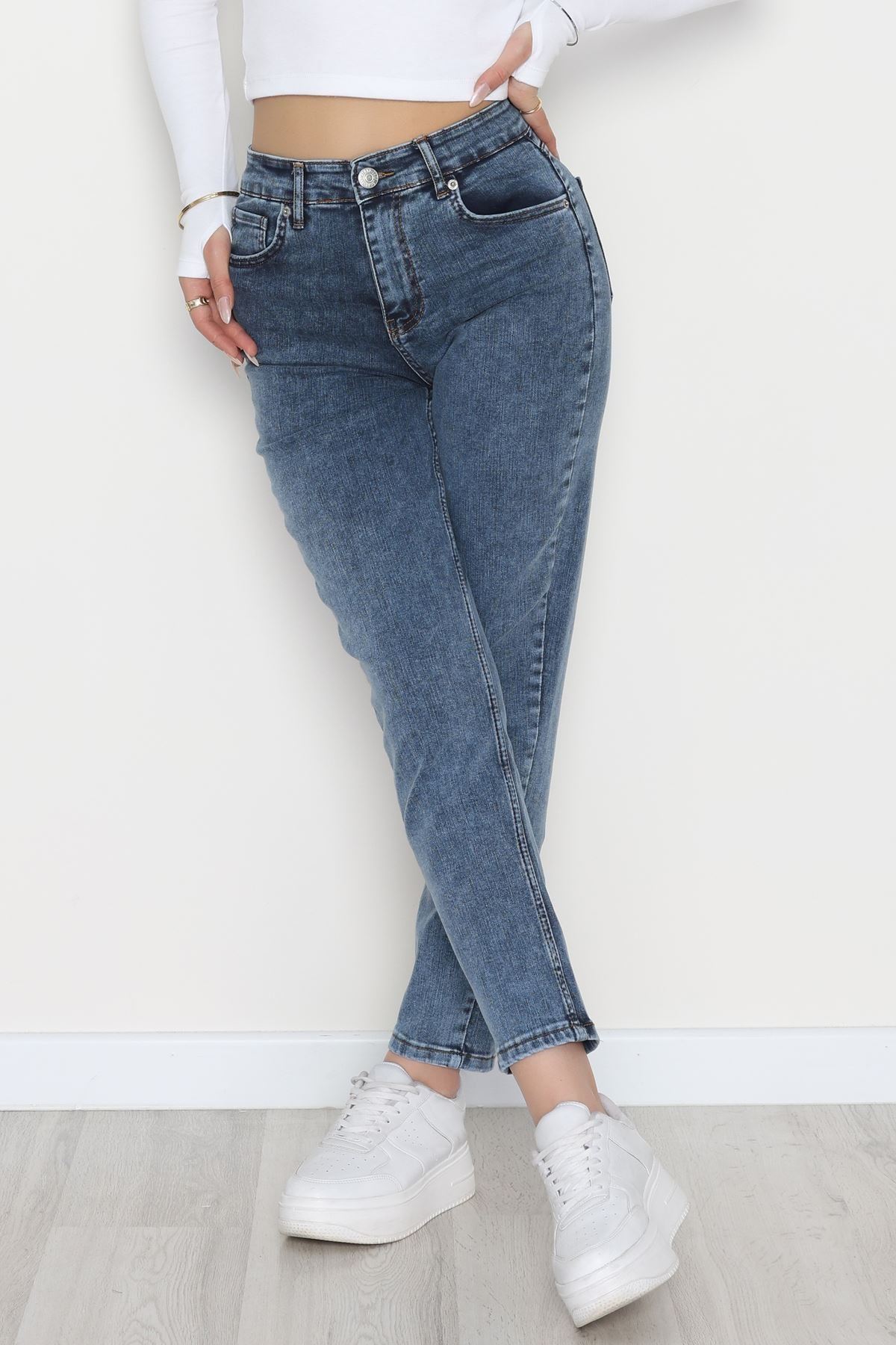 Boyfriend Kot Pantolon Açıkmavi - 42360.1431.